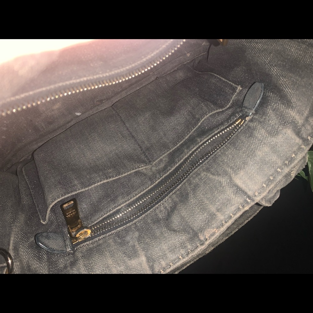 Prada black denim handbag - Picture 8 of 13